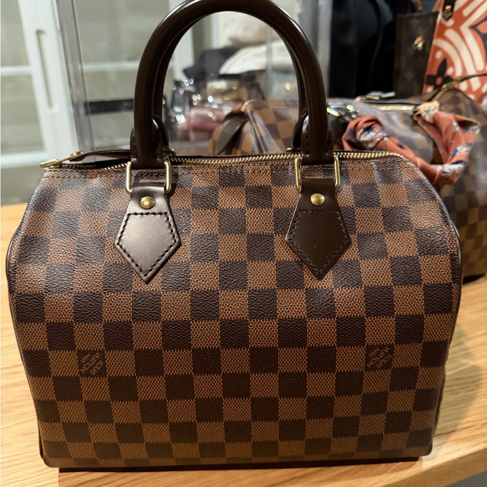 Louis Vuitton Brown Damier Ebene Speedy 25